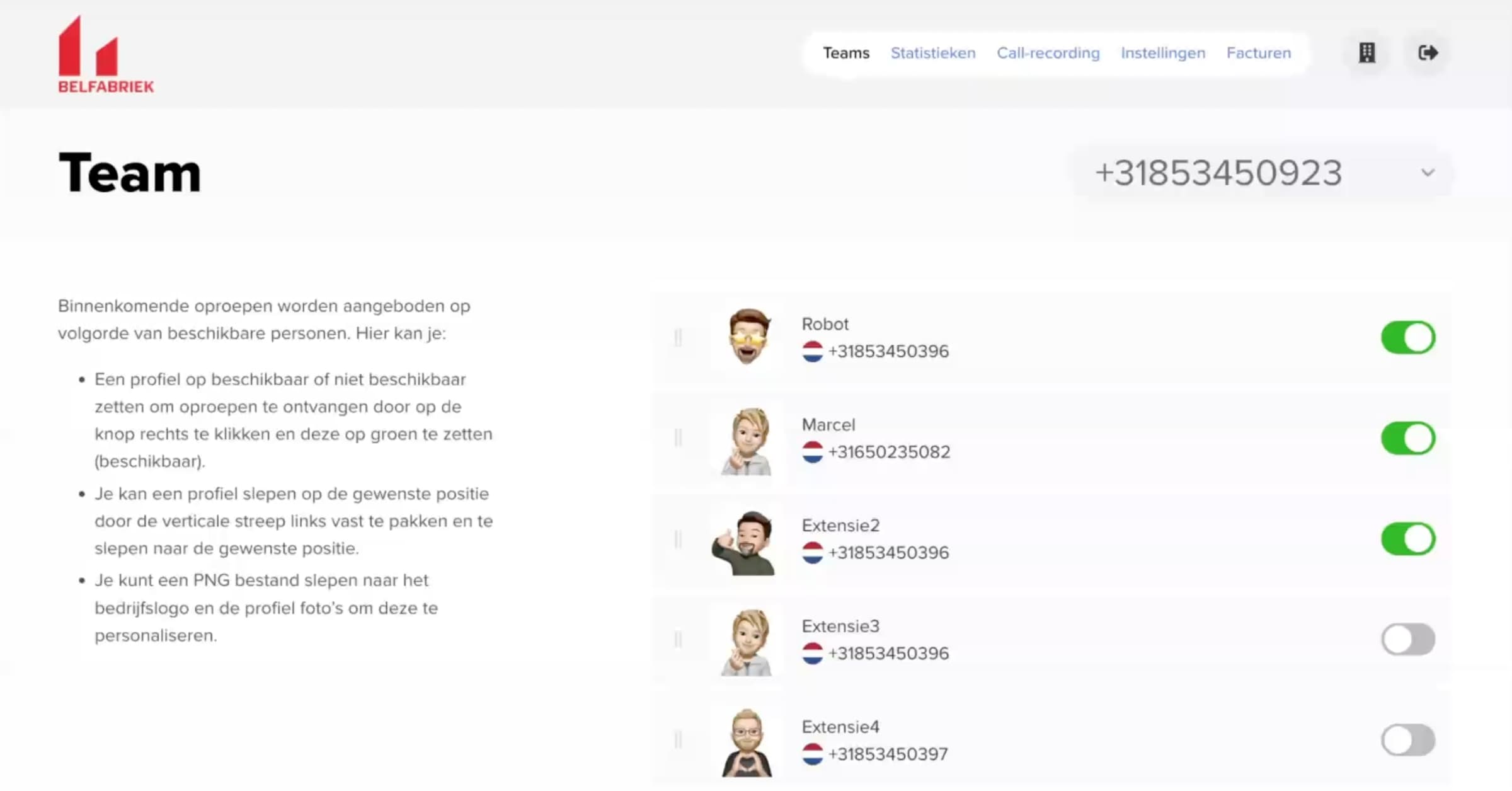 teamdashboard demo